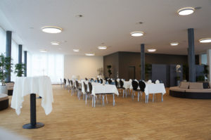 Der grosszügige Saal mit Platz für bis zu 300 Personen